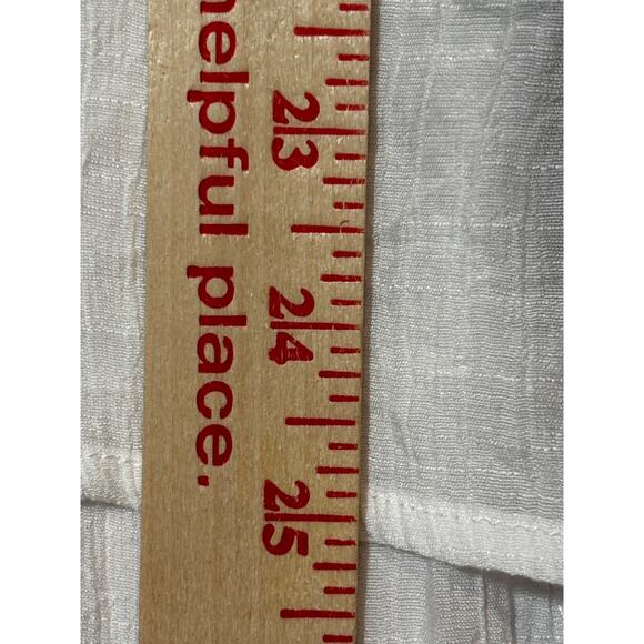 Bobeau womens 1X V-Neck Top Gray Blue Subtle Floral boho fairy work Tunic flowy - Picture 7 of 9